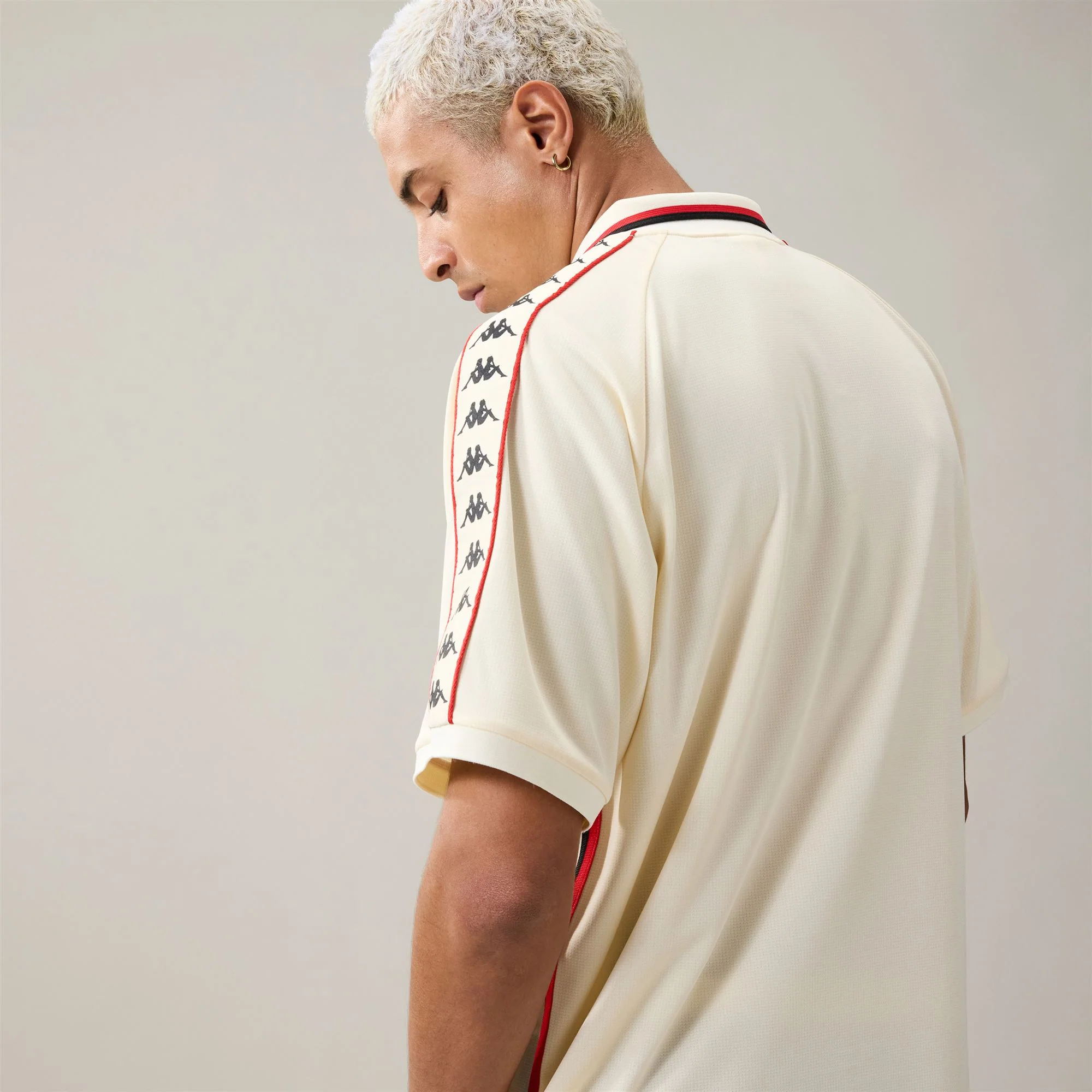 222 BANDA  STAFEN - Active Jerseys - Polo Shirt - Man - Beige Butter-Red Md Coral-Black - Image 7