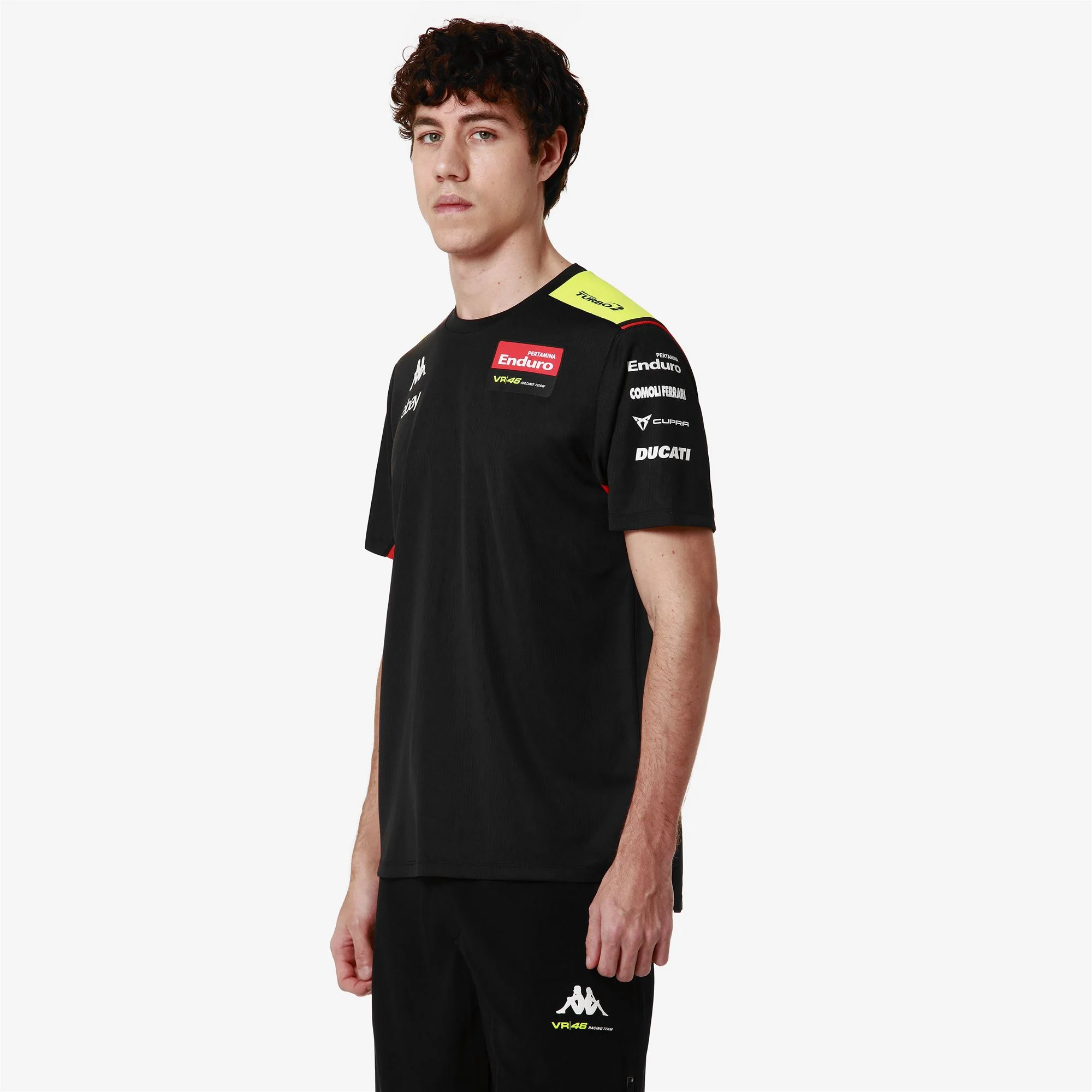 AMIRYMONE VR46 - Active Jerseys - Shirt - Man - BLACK-NEON YELLOW-RED FLAME - Image 3