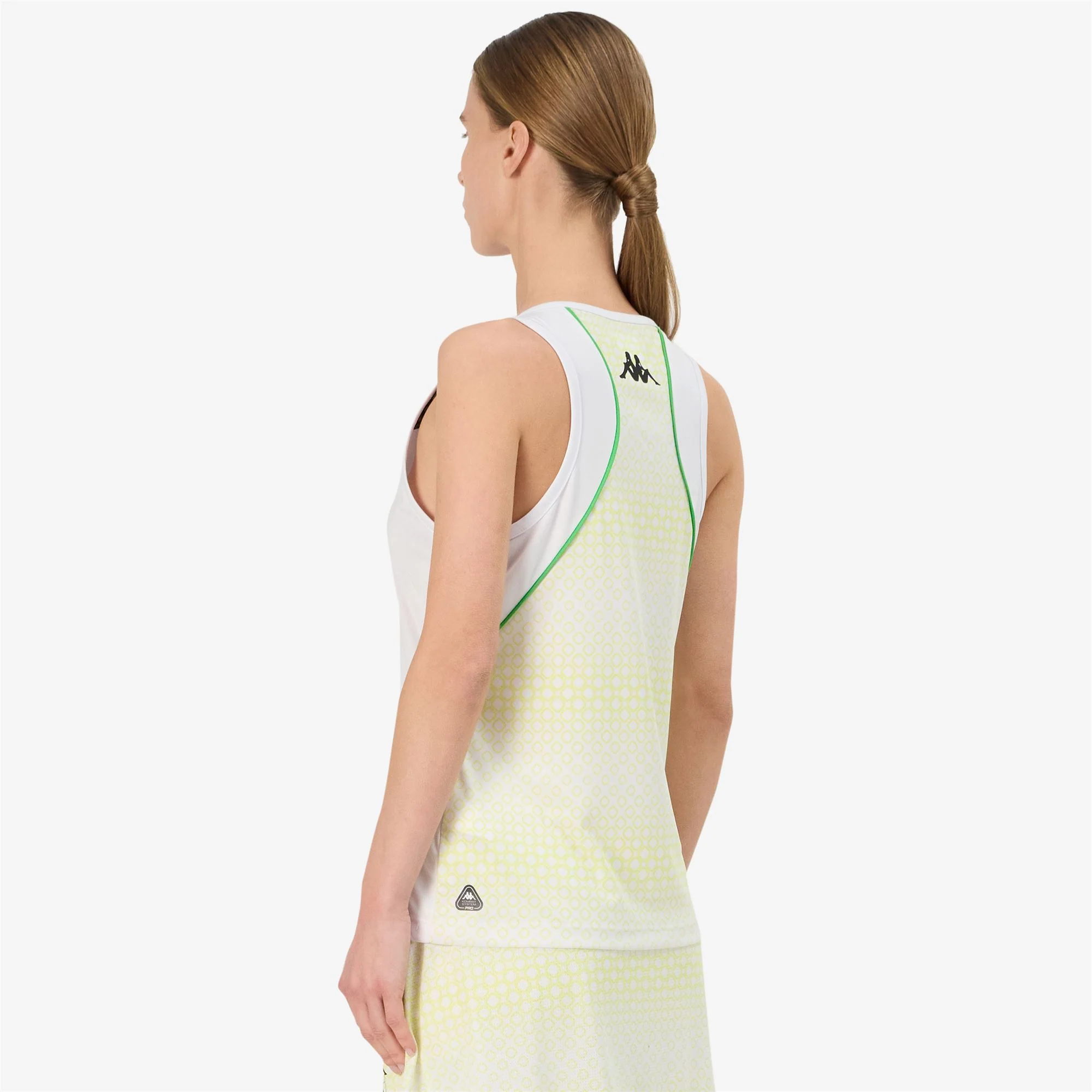 KOMBAT PADEL FRE 2 - Active Jerseys - Tank - Woman - WHITE-GREEN FLUO-YELLOW LT SULPHUR - Image 3