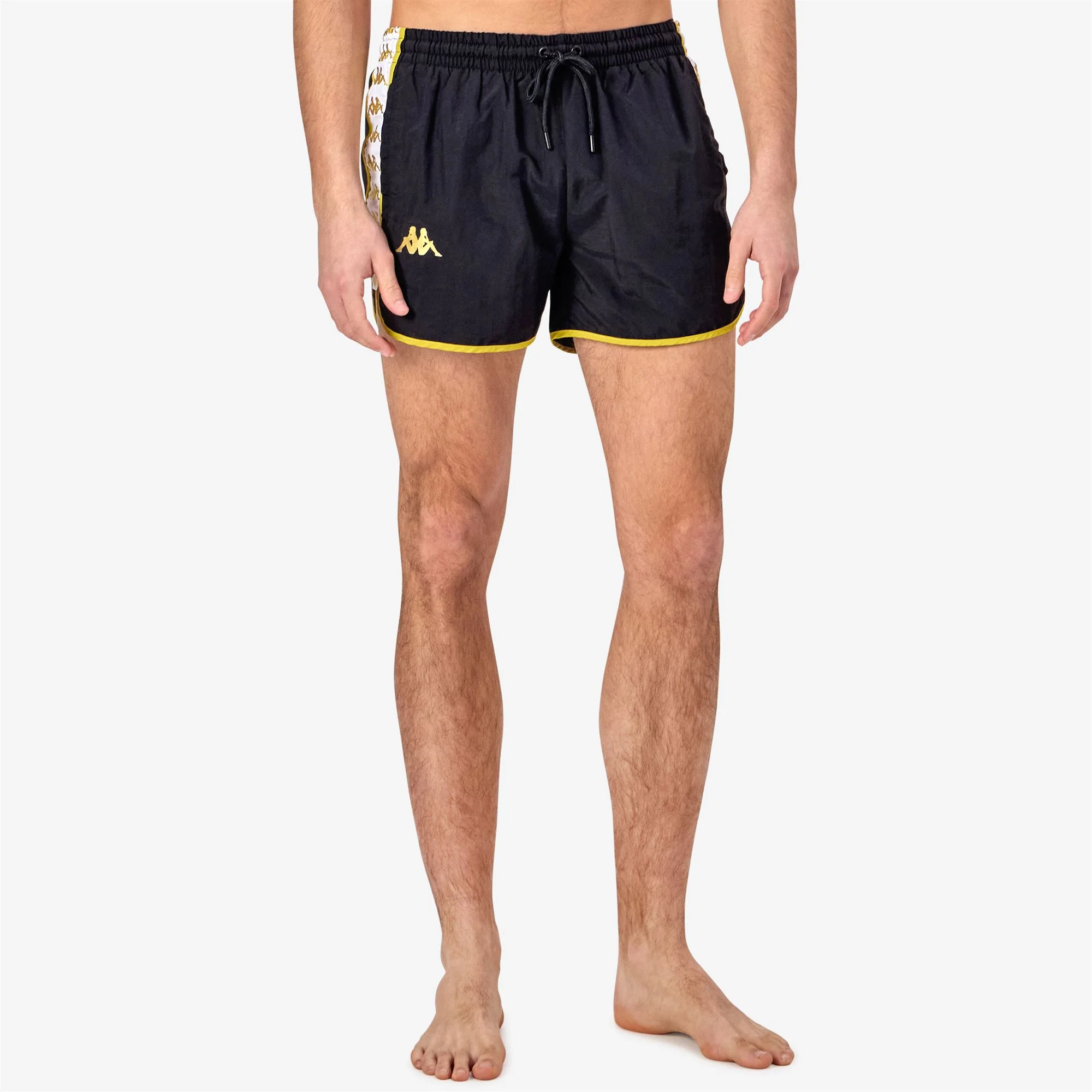 222 BANDA CALI - Bathing Suits - Swimming Trunks - Man - BLACK-YELLOW GOLD RICH-WHITE - Image 4