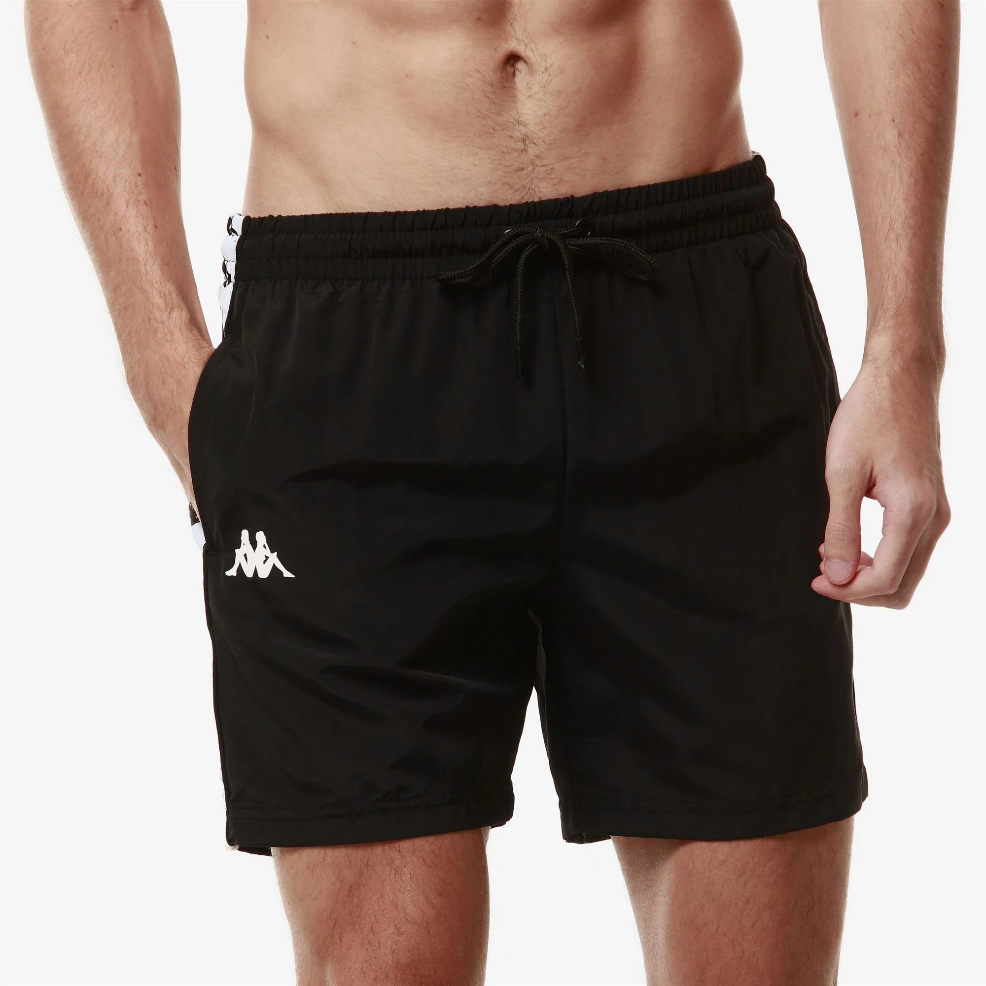 222 BANDA    CONEY - Bathing Suits - Swimming Trunks - Man - BLACK-WHITE - Image 4