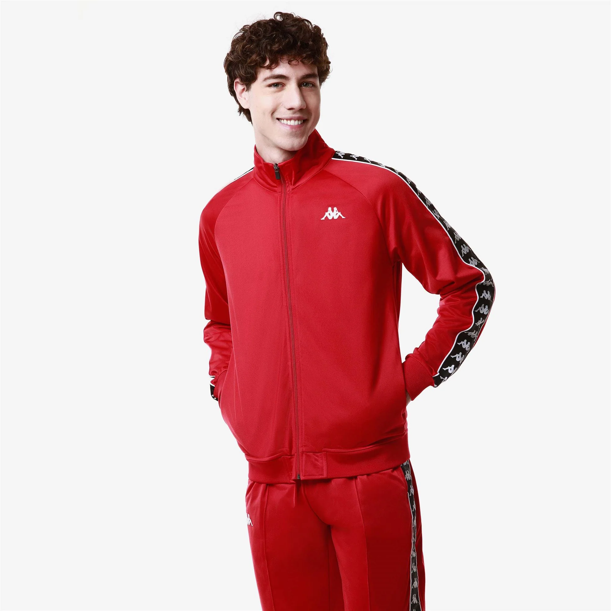 222 BANDA      ANNISTON SLIM - Fleece - Jacket - Man - RED-BLACK - Image 4