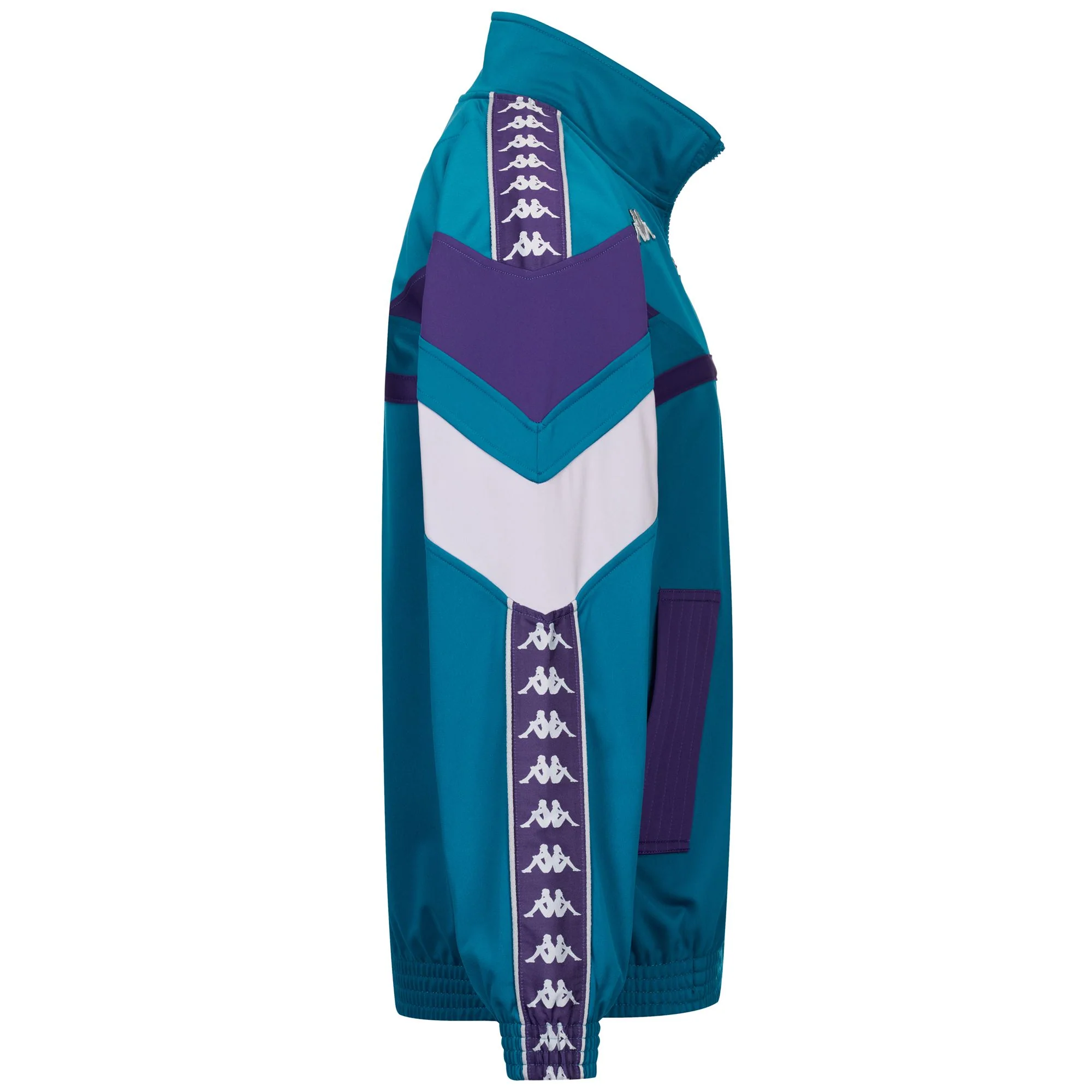 222 BANDA FOSTERY FIORENTINA - Fleece - Jacket - Man - TURQUOISE CRYSTAL-VIOLET MD-GREY SILVER - Image 2