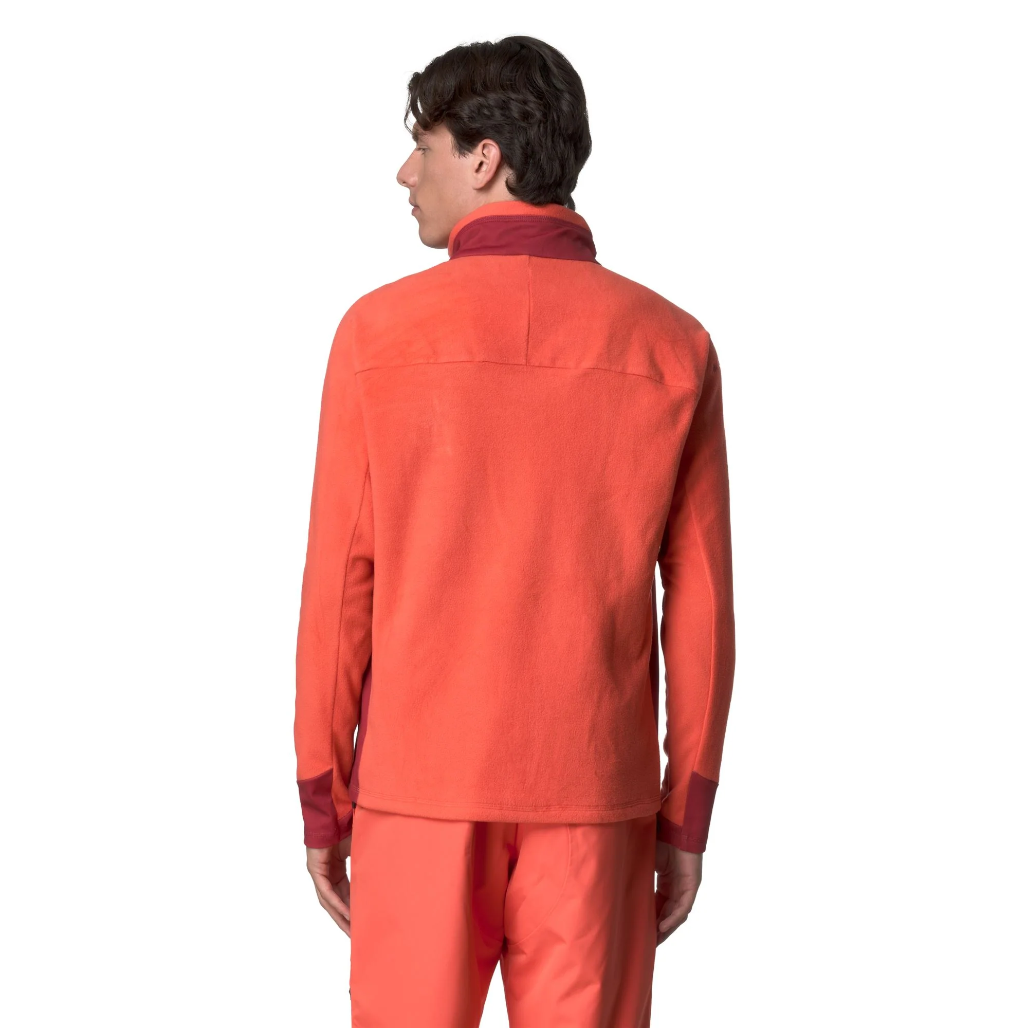 672 - Fleece - Jacket - Man - Orange-RED - Image 6