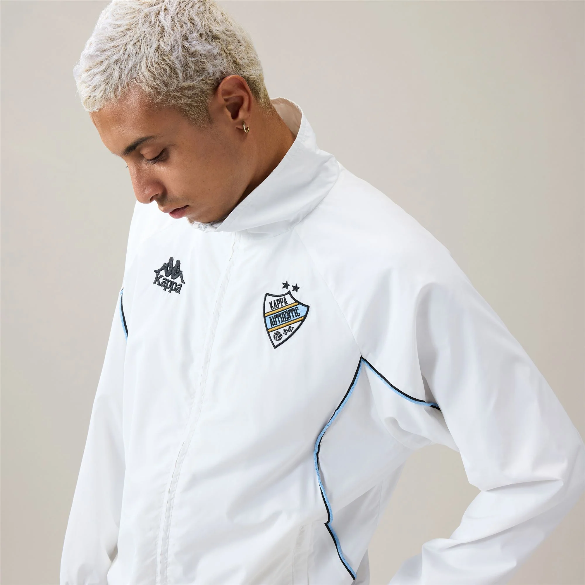 AUTHENTIC SARGEN - Fleece - Jacket - Man - White-Azure Airy-Black - Image 5