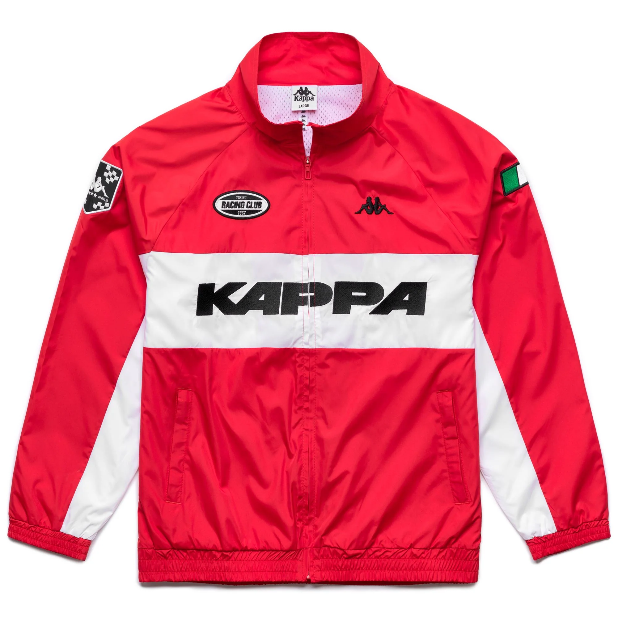 AUTHENTIC  SULLIX - Fleece - Jacket - Man - Red Md Coral-White-Black - Image 2