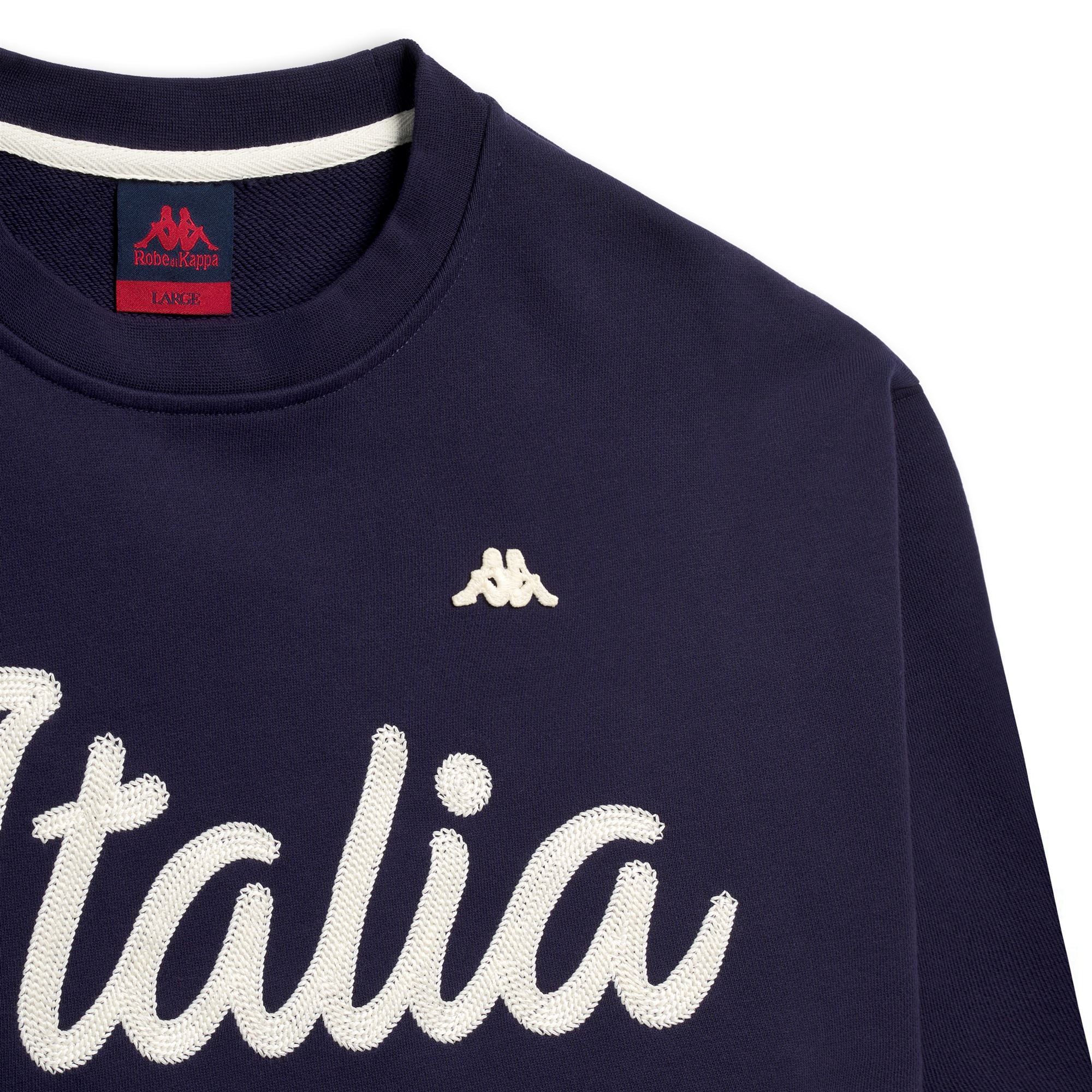 EROI  CREW ITALIA CURSIVE - Fleece - Jumper - Man - BLUE MARINE - Image 3