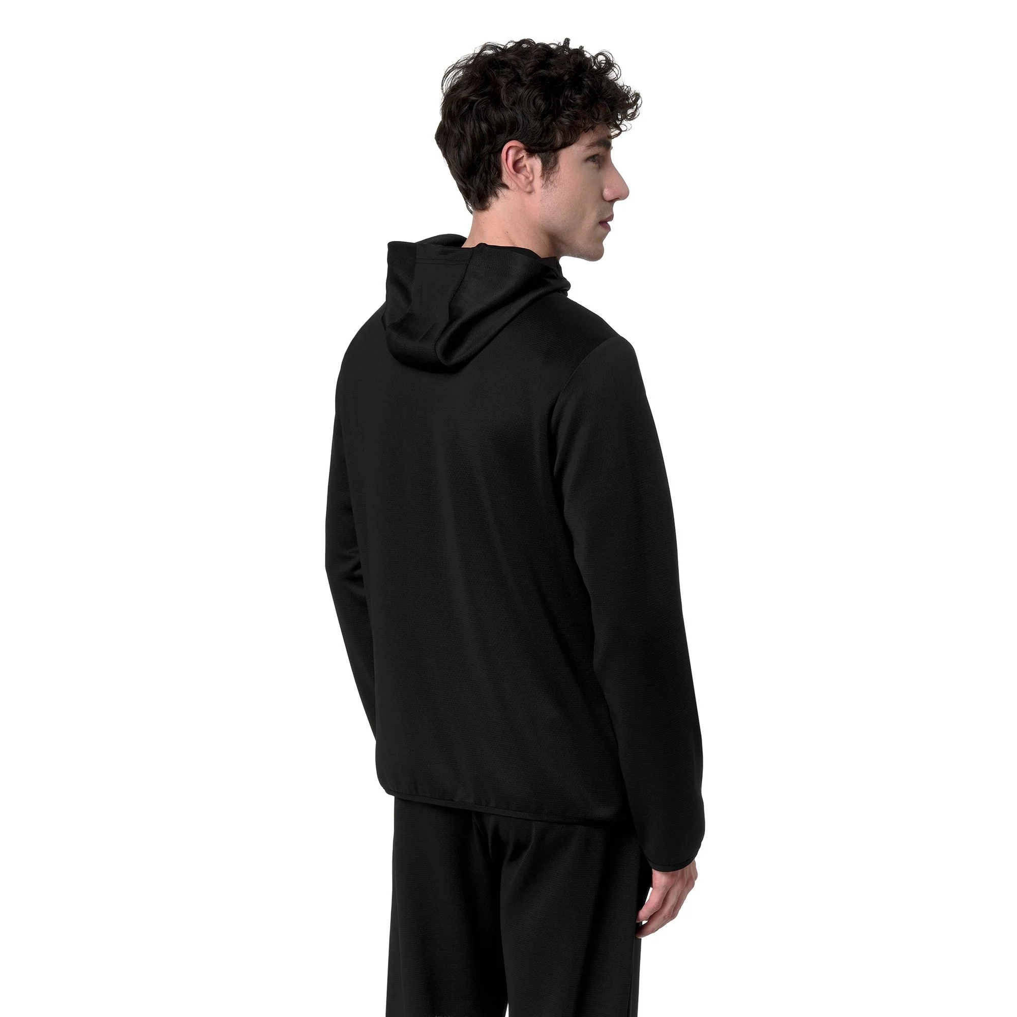IRDUM - Fleece - Hoodie Full Zip - Man - Black-Black - Image 6