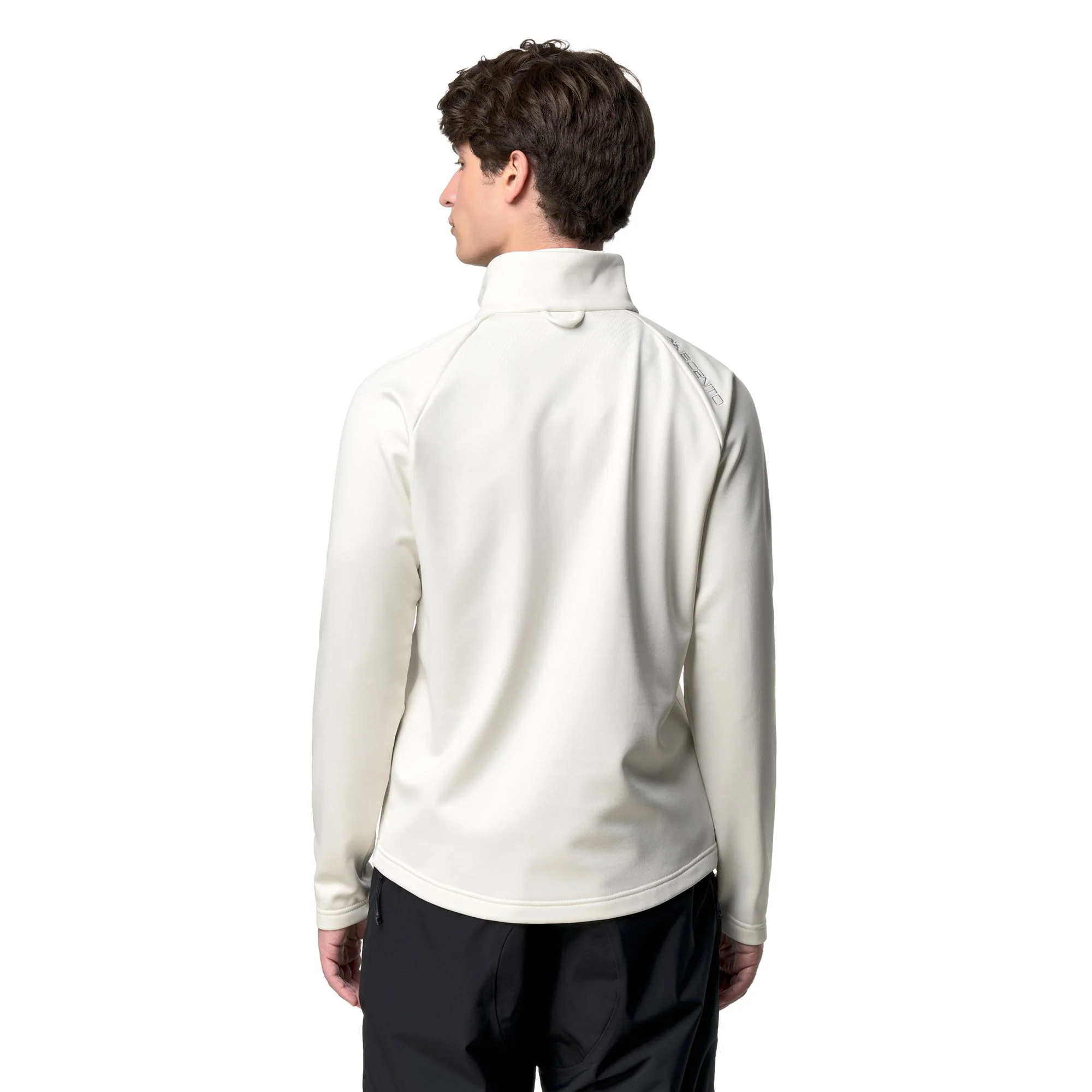 821 - Fleece - Jacket - Unisex - White Coconut-Black - Image 6