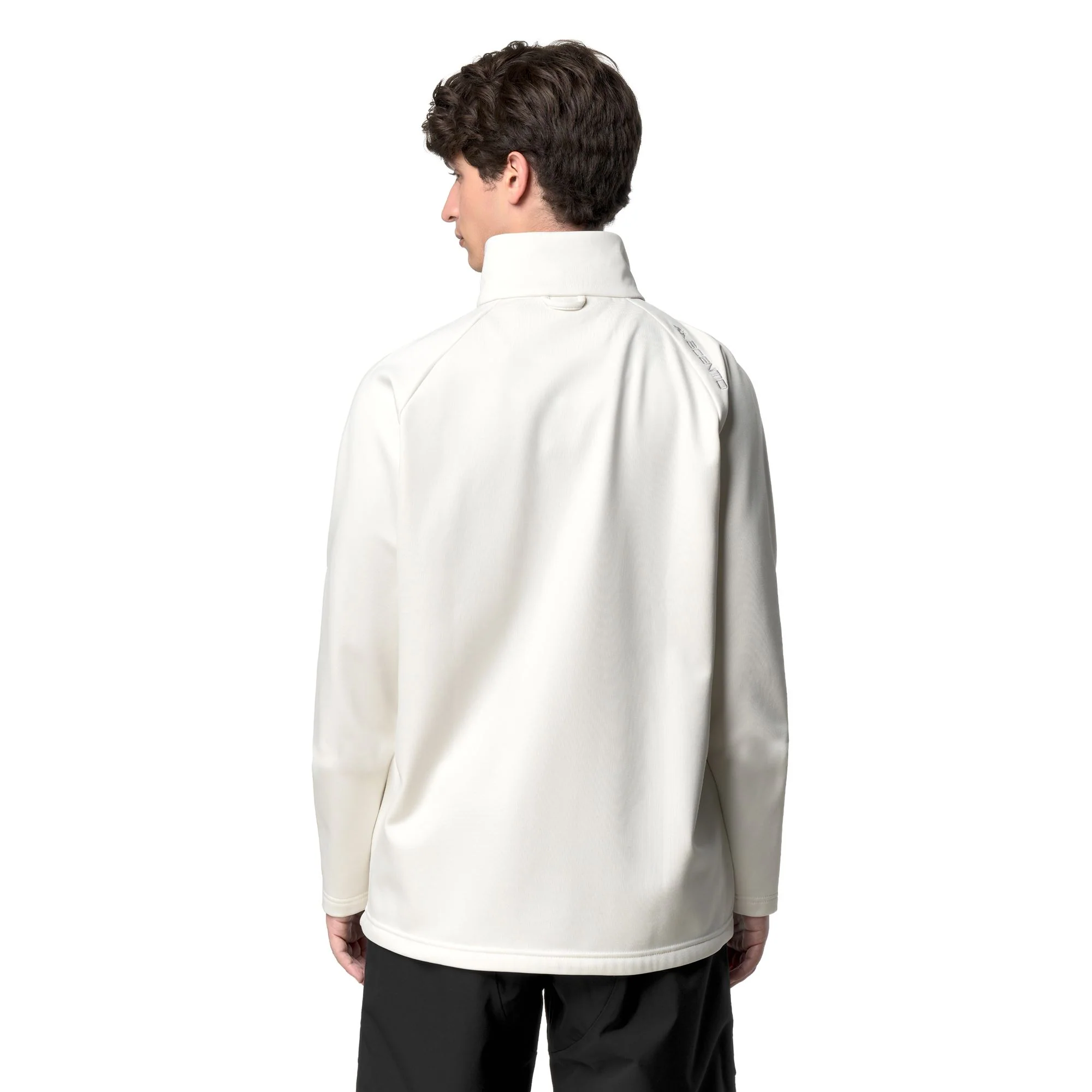 821FZ - Fleece - Jacket - Unisex - White Coconut-Black - Image 6