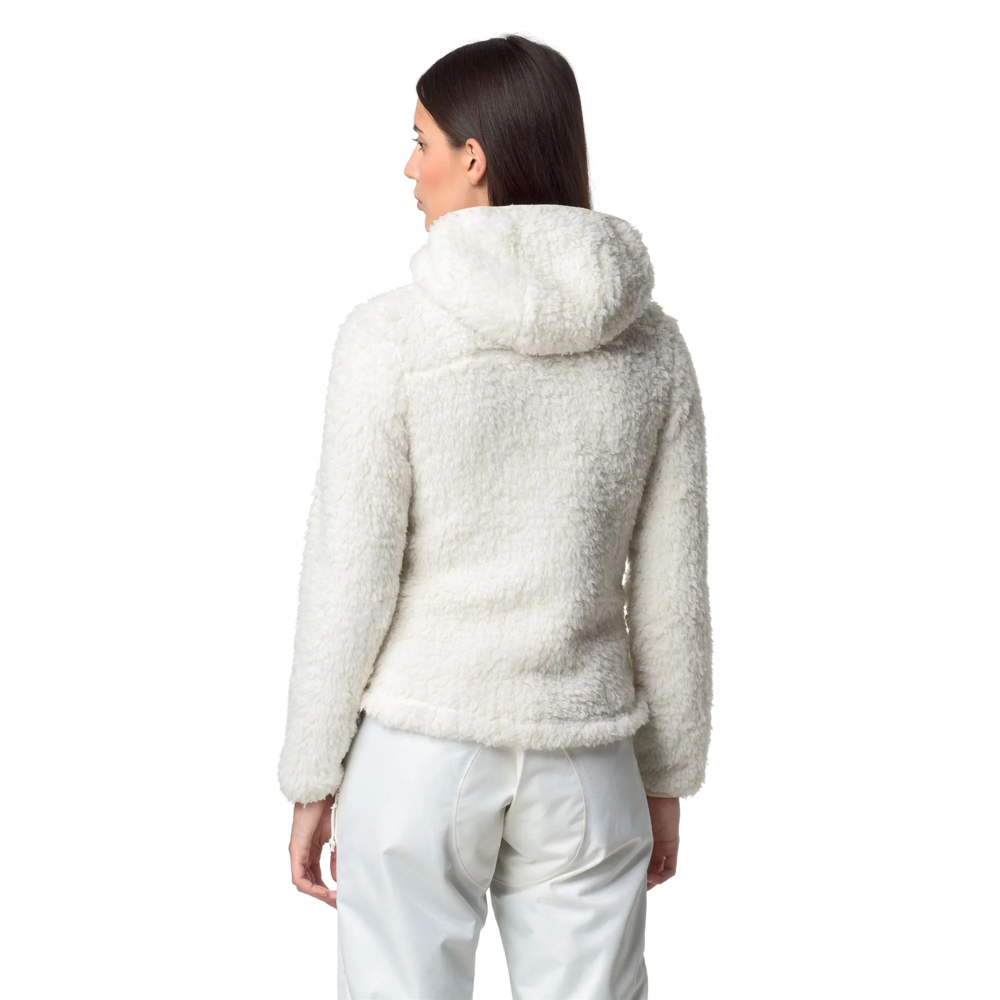 645C - Fleece - Jacket - Woman - White Coconut-Beige Stone - Image 6