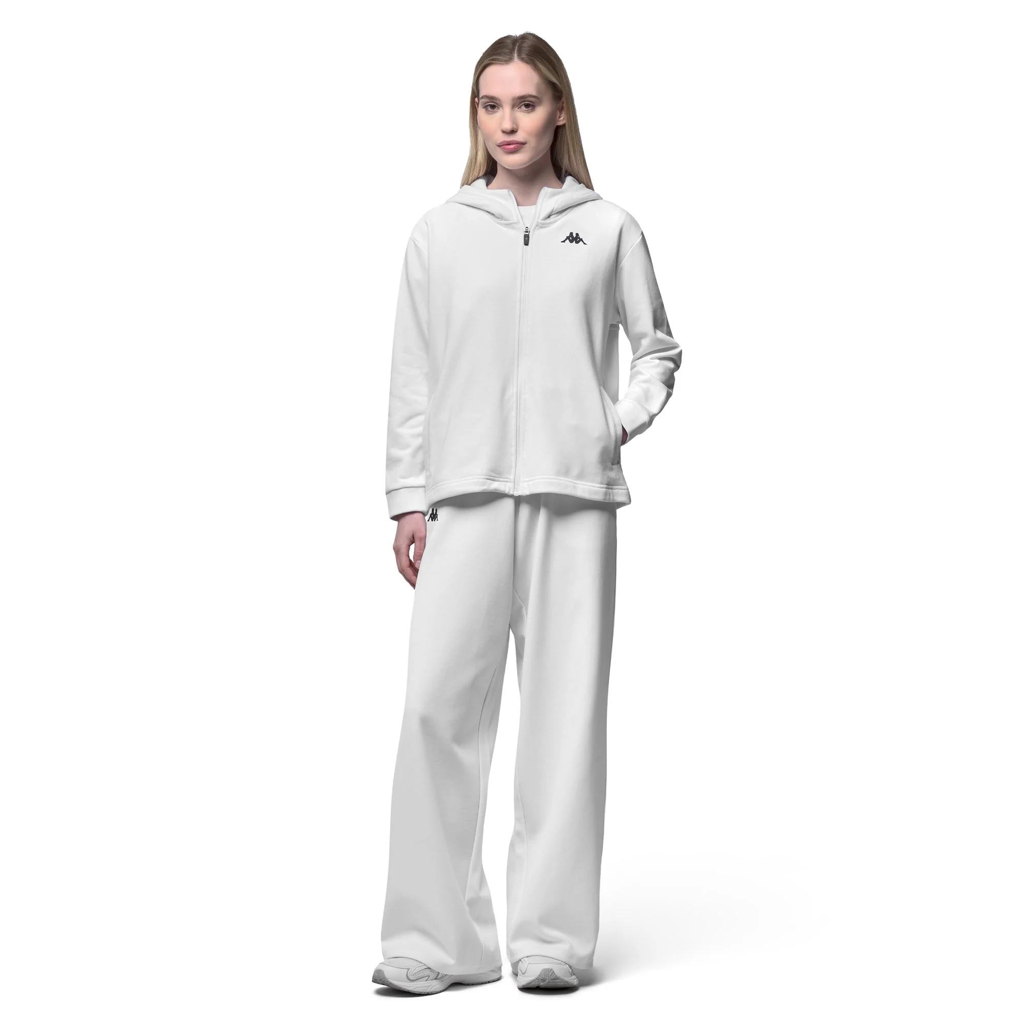 IGRITTA - Fleece - Hoodie Full Zip - Woman - White-White - Image 5