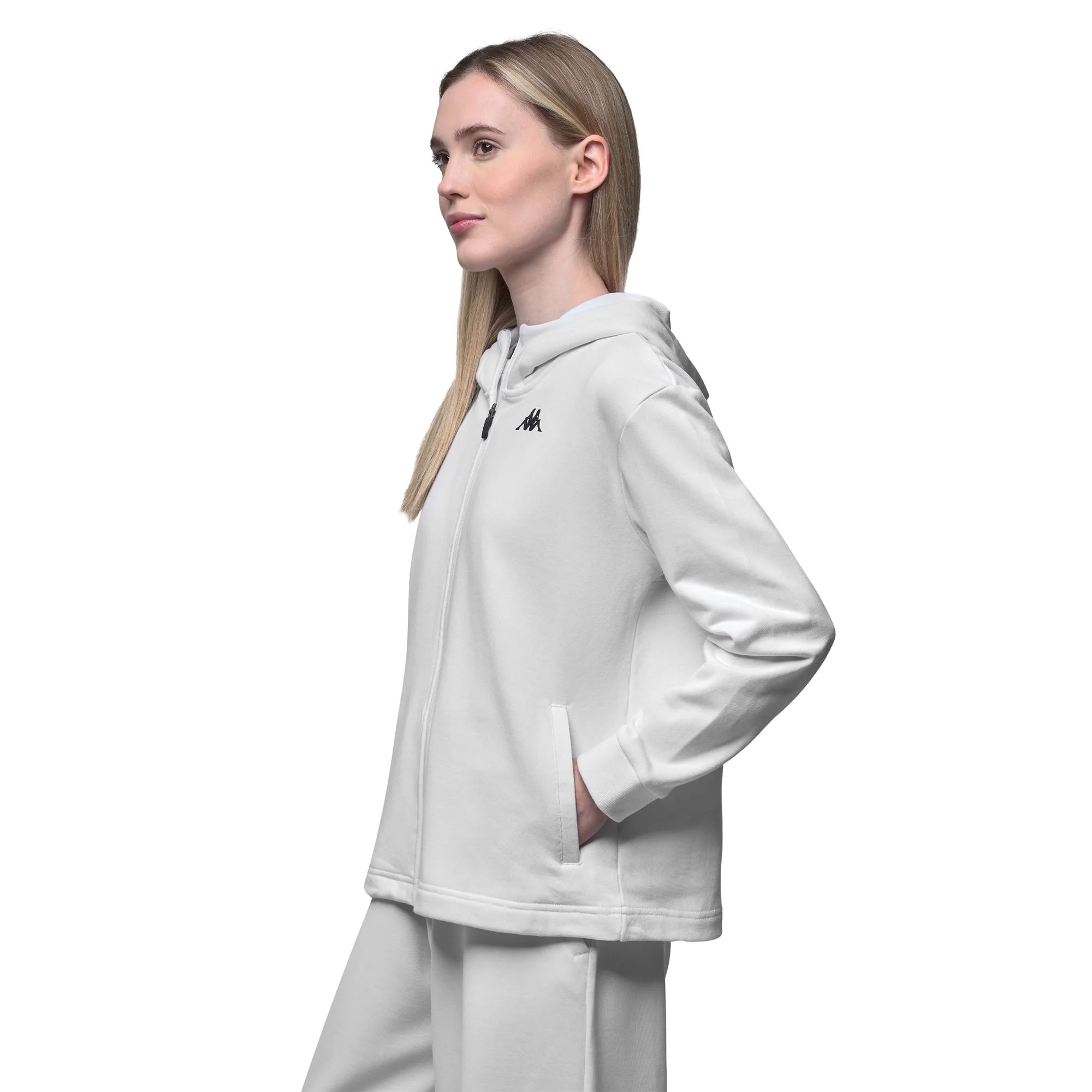 IGRITTA - Fleece - Hoodie Full Zip - Woman - White-White - Image 6