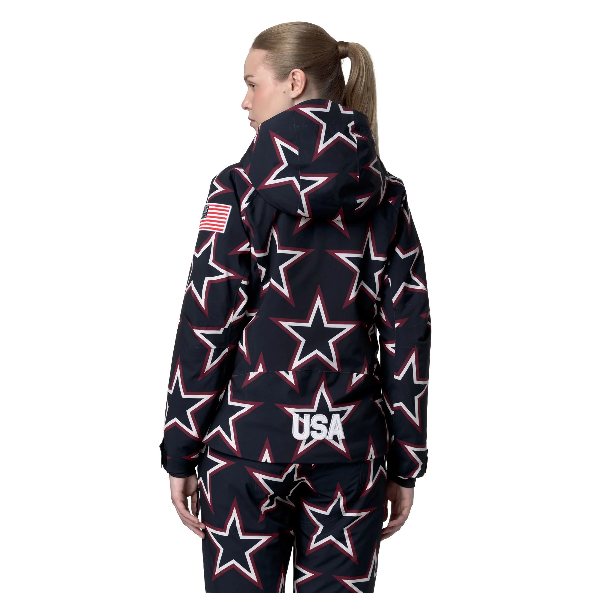 810G US - Jackets - Mid - Woman - Blue Baritone-Pomgranate-White - Image 6