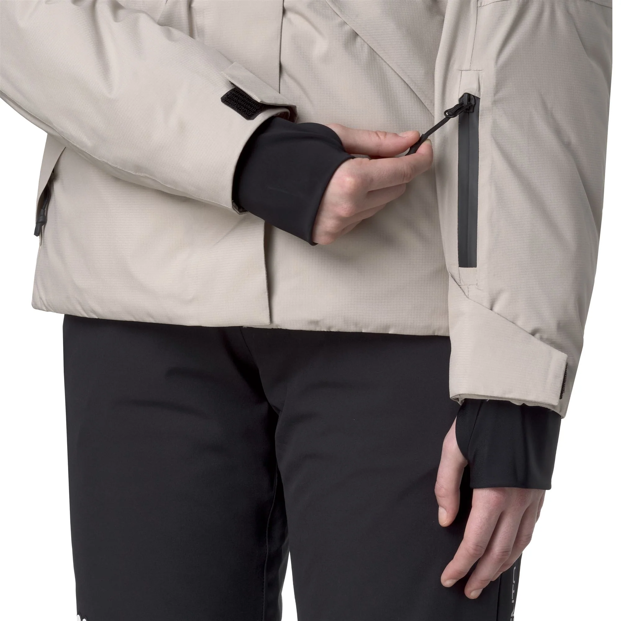 875 - Jackets - Mid - Woman - Beige Stone-Black - Image 7