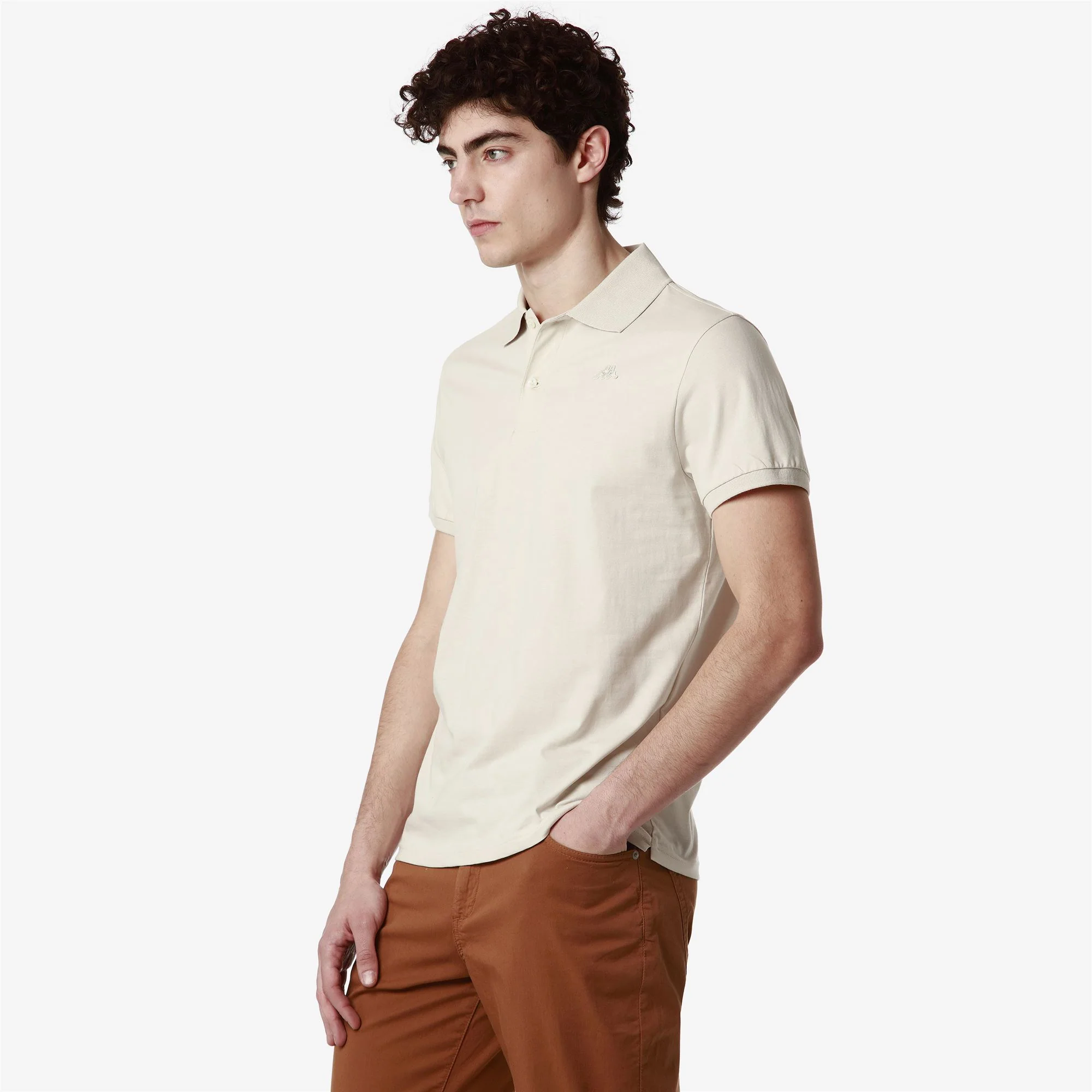 AARAU - La polo Robe di Kappa - Polo - Man - BEIGE  MOONBEAM - Image 3