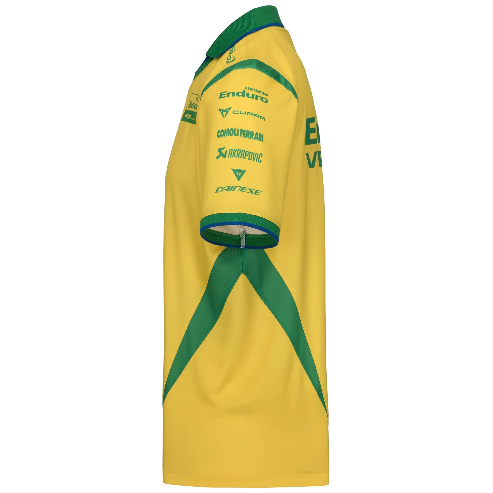 ACRAPOV VR46 BRASILE - Polo Shirts - Polo - Man - Yellow Vibrant-Green Fern-Blue Princess-No front - Image 4