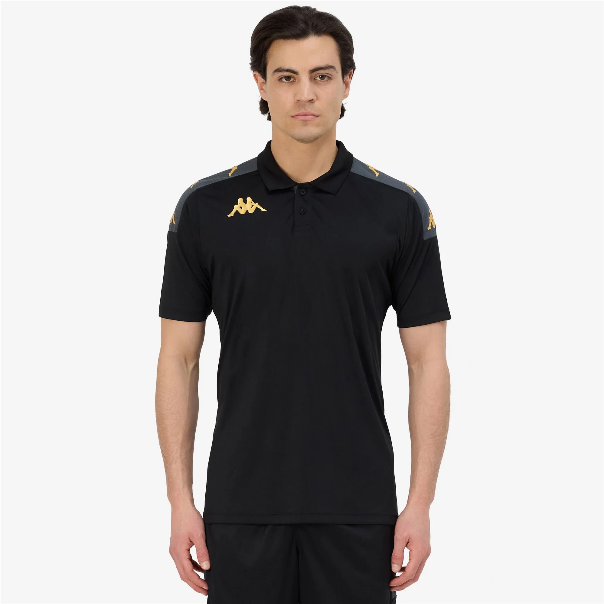 KAPPA4FOOTBALL GHIOLO - Polo Shirts - Polo - Man - BLACK-GREY DK - Image 5