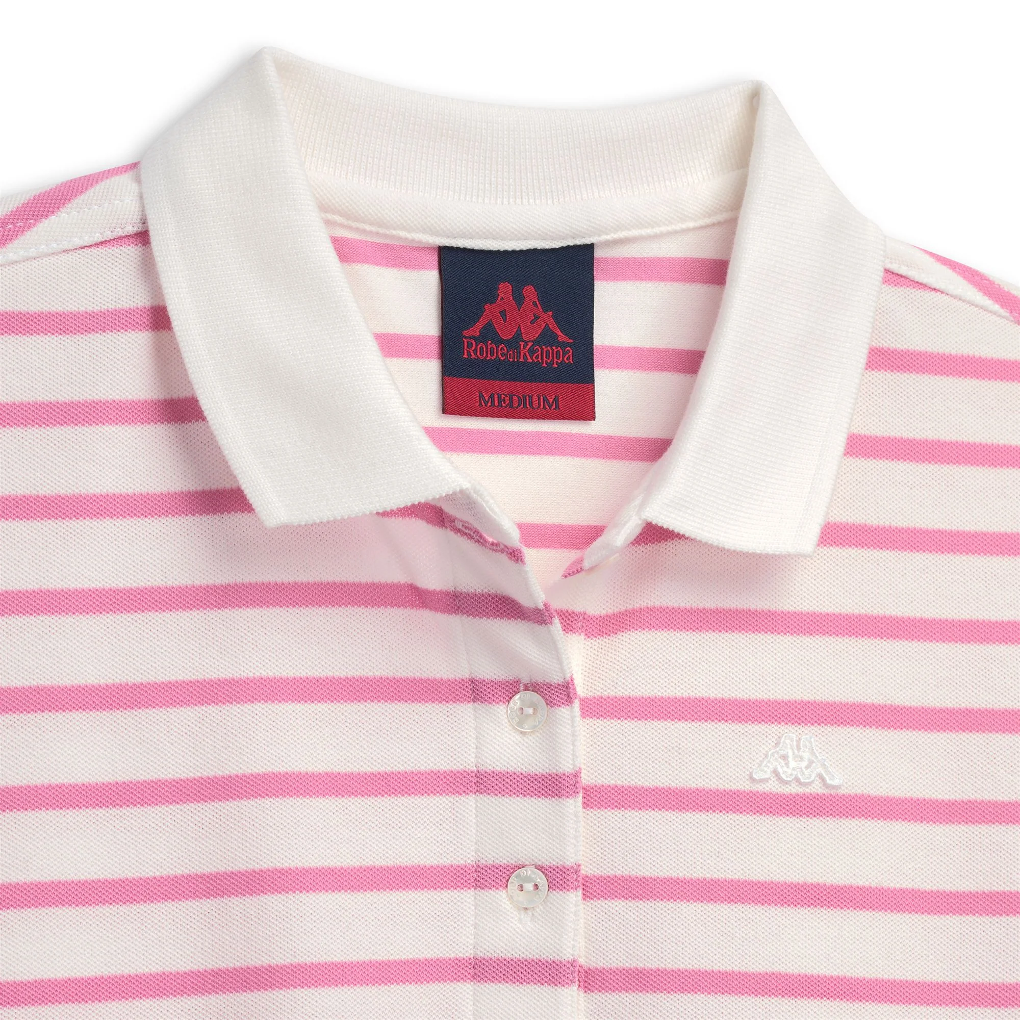 JILLY - Polo Shirts - Polo - Woman - WHITE CLOUD-PINK FUXIA - Image 3