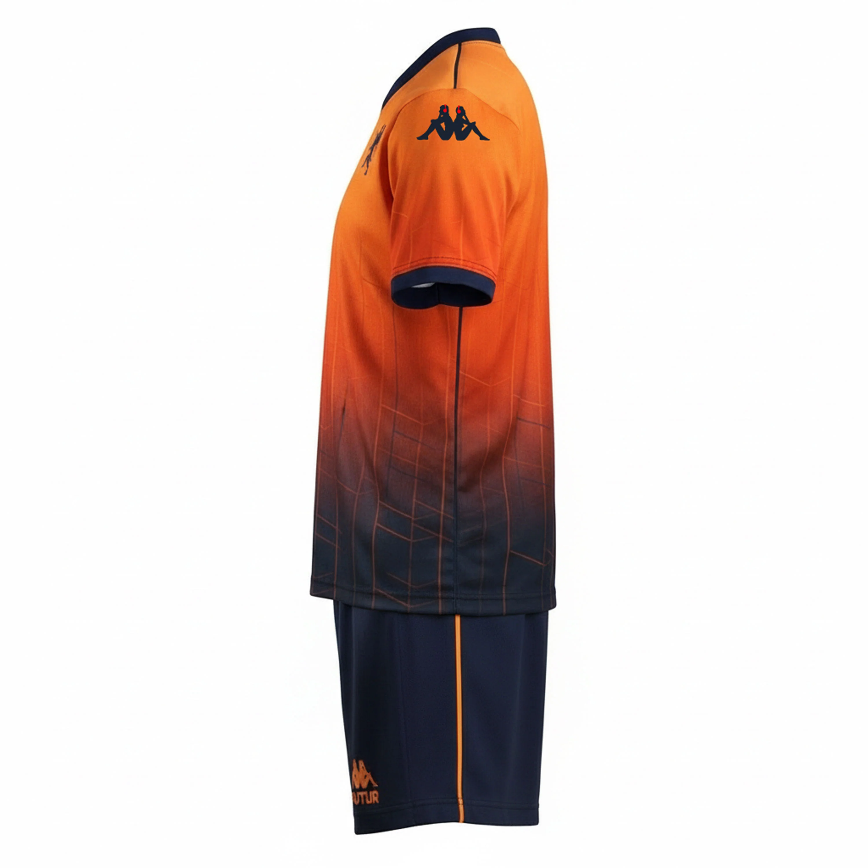 KOMBAT KIT 2026 FOURTH GENOA - Sets - Shorts / T-Shirt - Man - Red Orangeade-Blue Dk - Image 4
