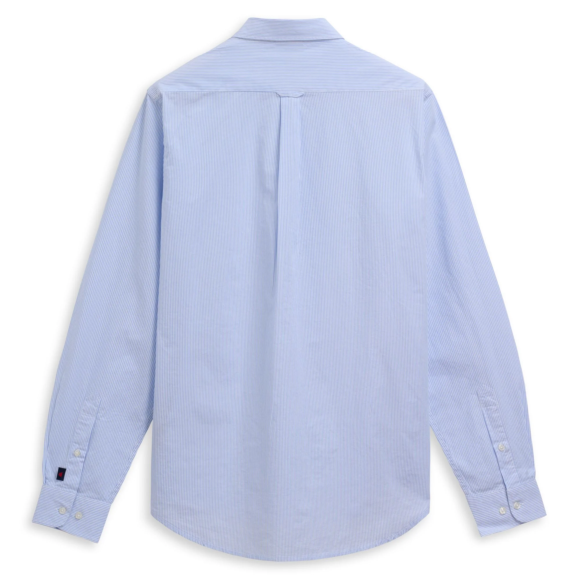 IDALGO - SHIRTS - Button  Down - Man - WHITE-AZURE STRIPE - Image 2