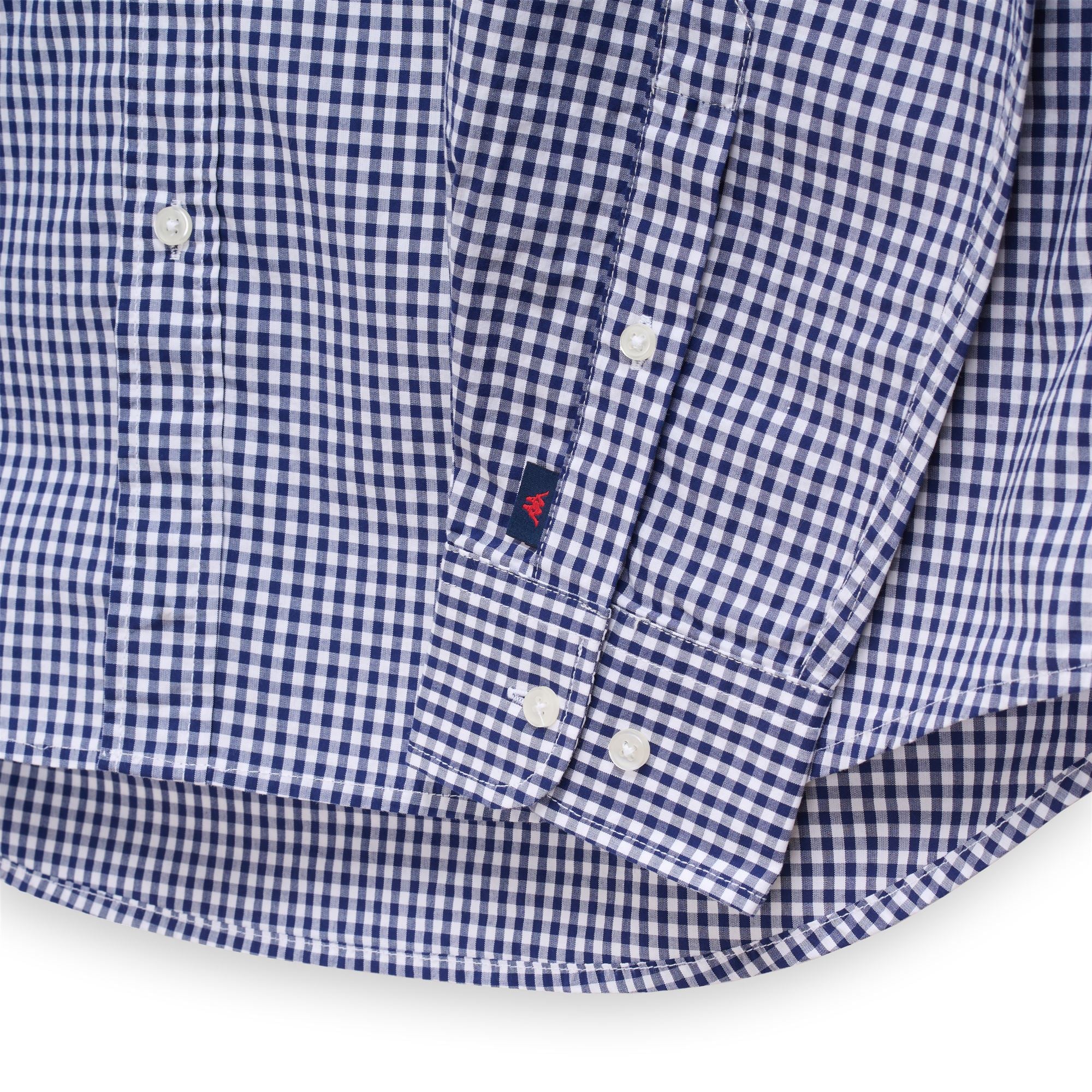 IDALGO - SHIRTS - Button  Down - Man - WHITE-BLUE CHECK - Image 3