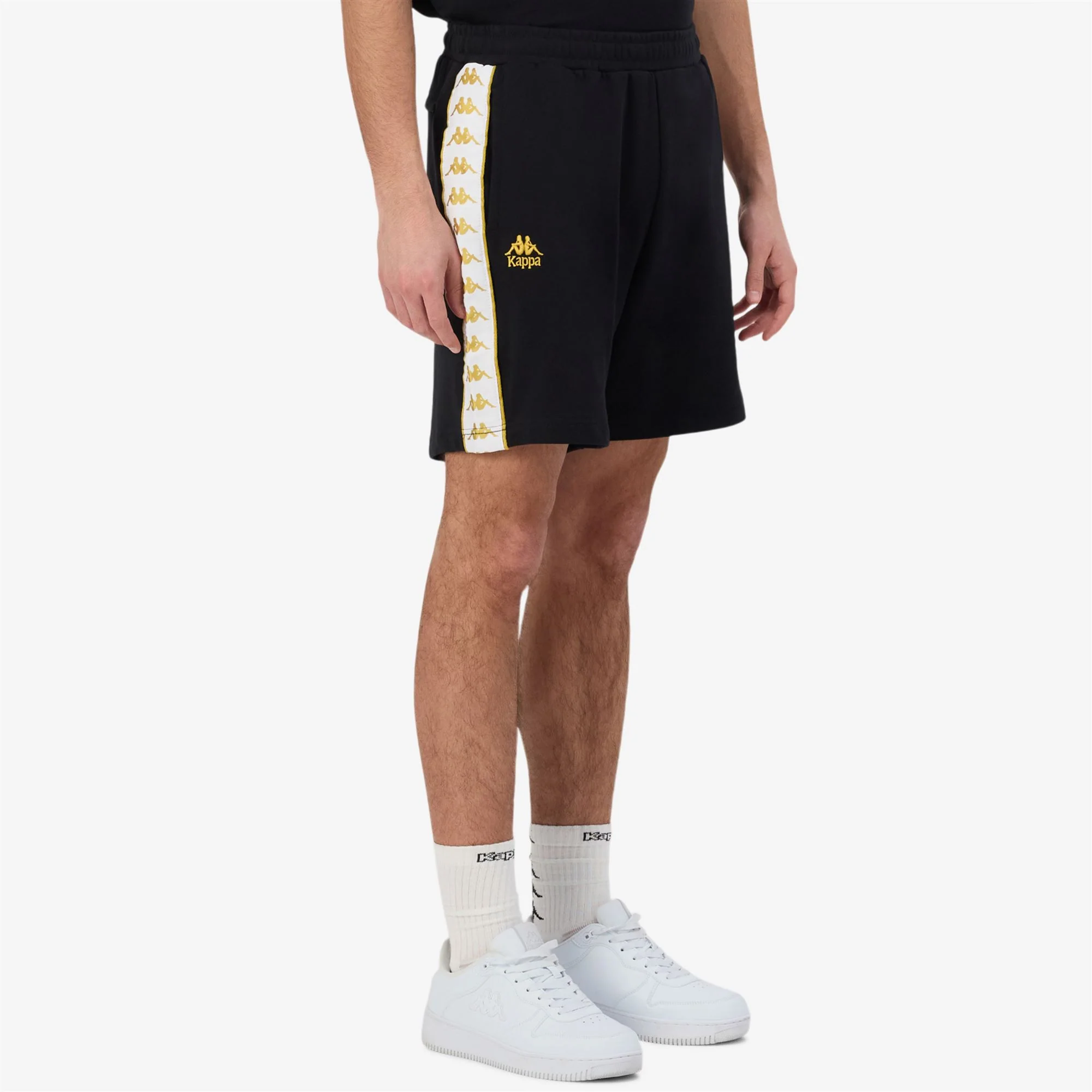 222 BANDA   OVIEDO - Shorts - Sport  Shorts - Man - BLACK-YELLOW GOLD RICH-WHITE - Image 6