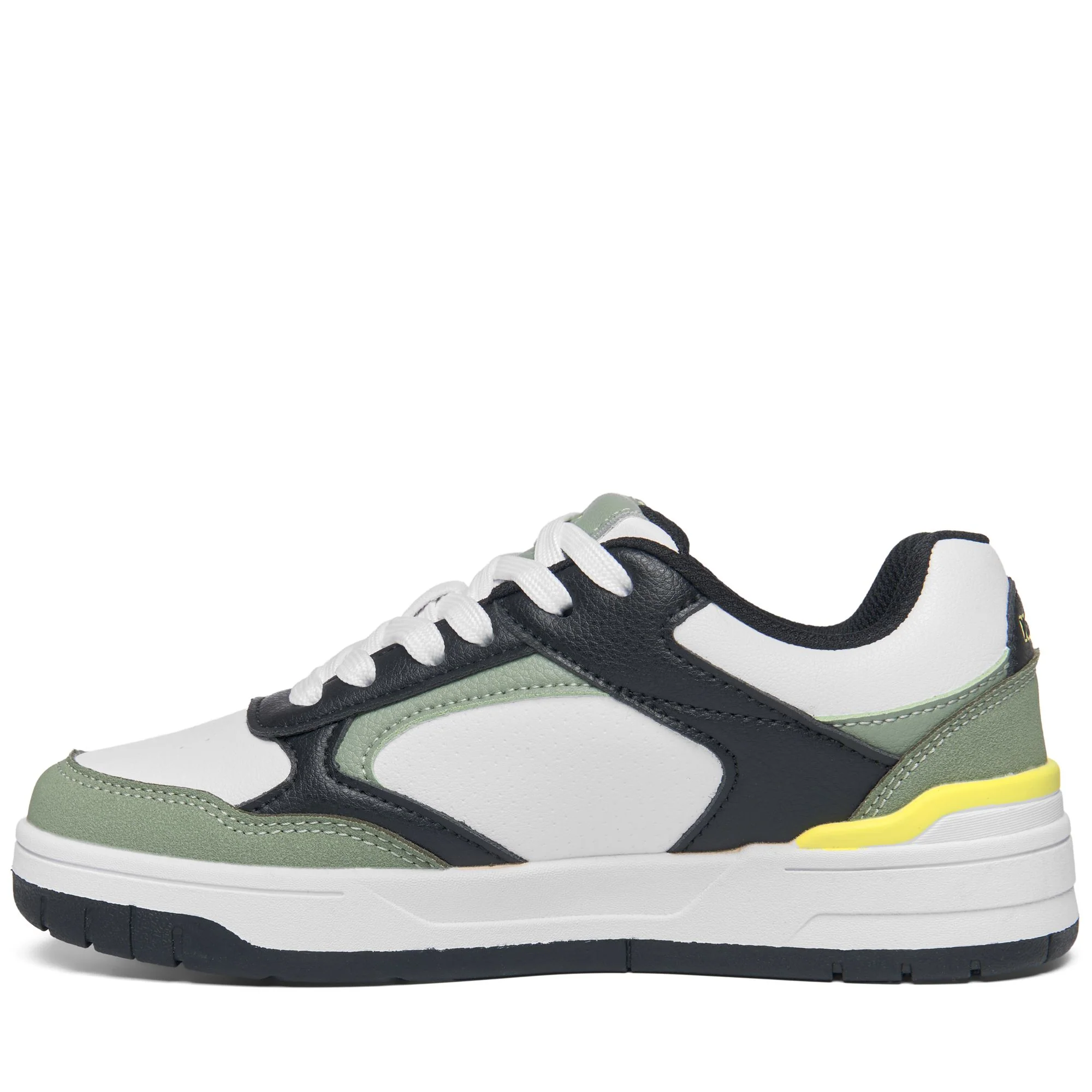 LOGO   MANIS 2.0 KID - Sneakers - Low Cut - Kid unisex - WHITE-BLACK-GREEN SAGE - Image 5