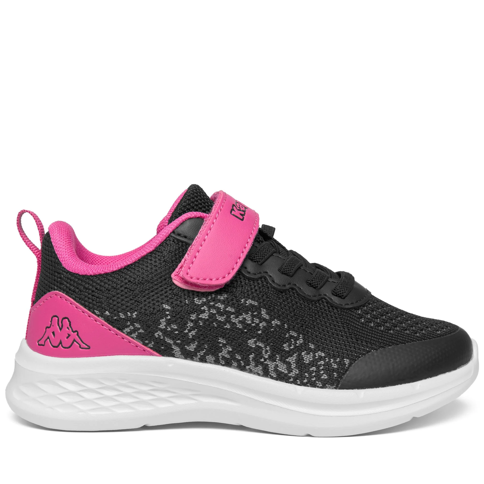 LOGO  POSTIE EV KID - Sneakers - Low Cut - Kid unisex - BLACK-FUCHSIA BRIGHT ROSE - Image 3