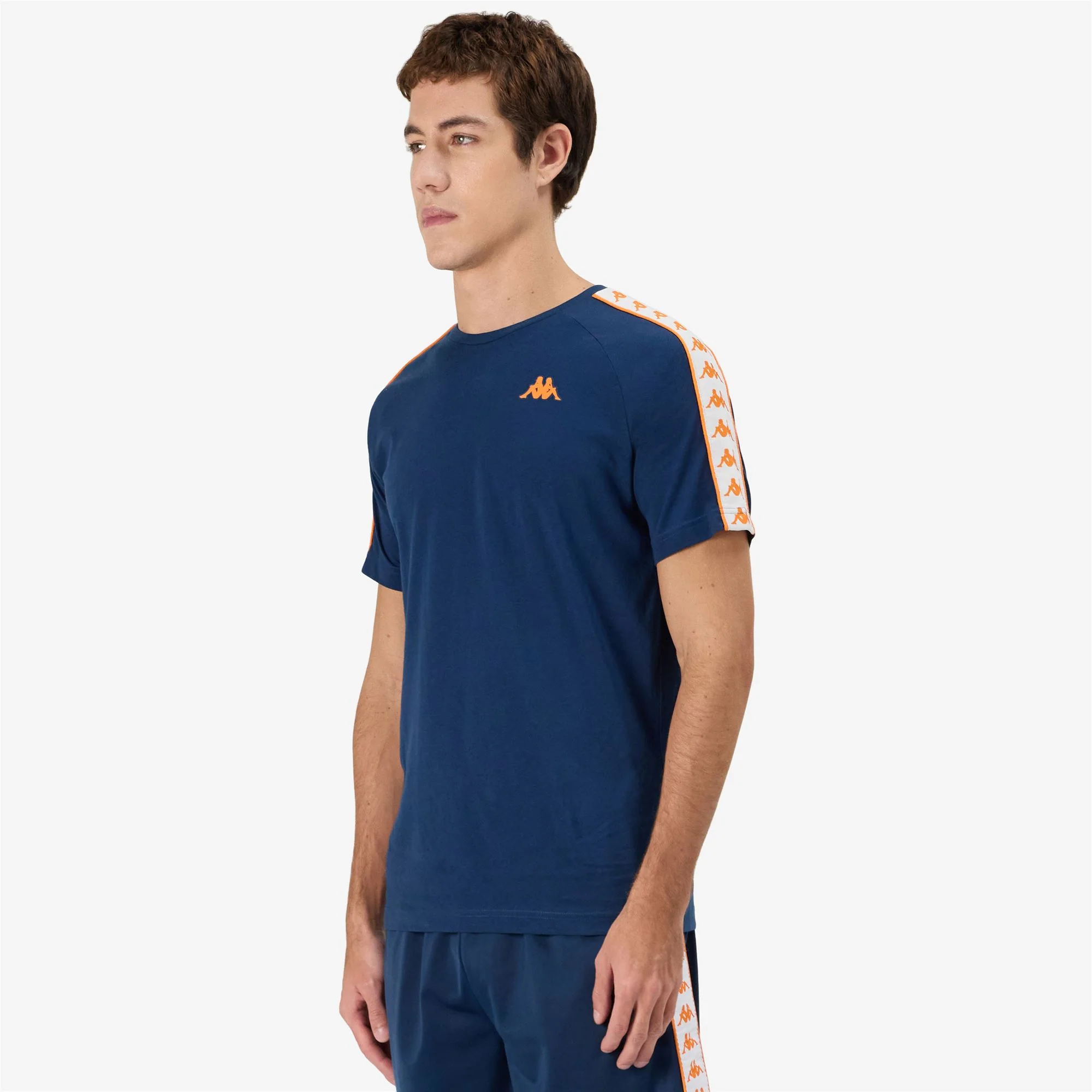222 BANDA COEN SLIM - T-ShirtsTop - T-Shirt - Man - BLUE DK-ORANGE - Image 5