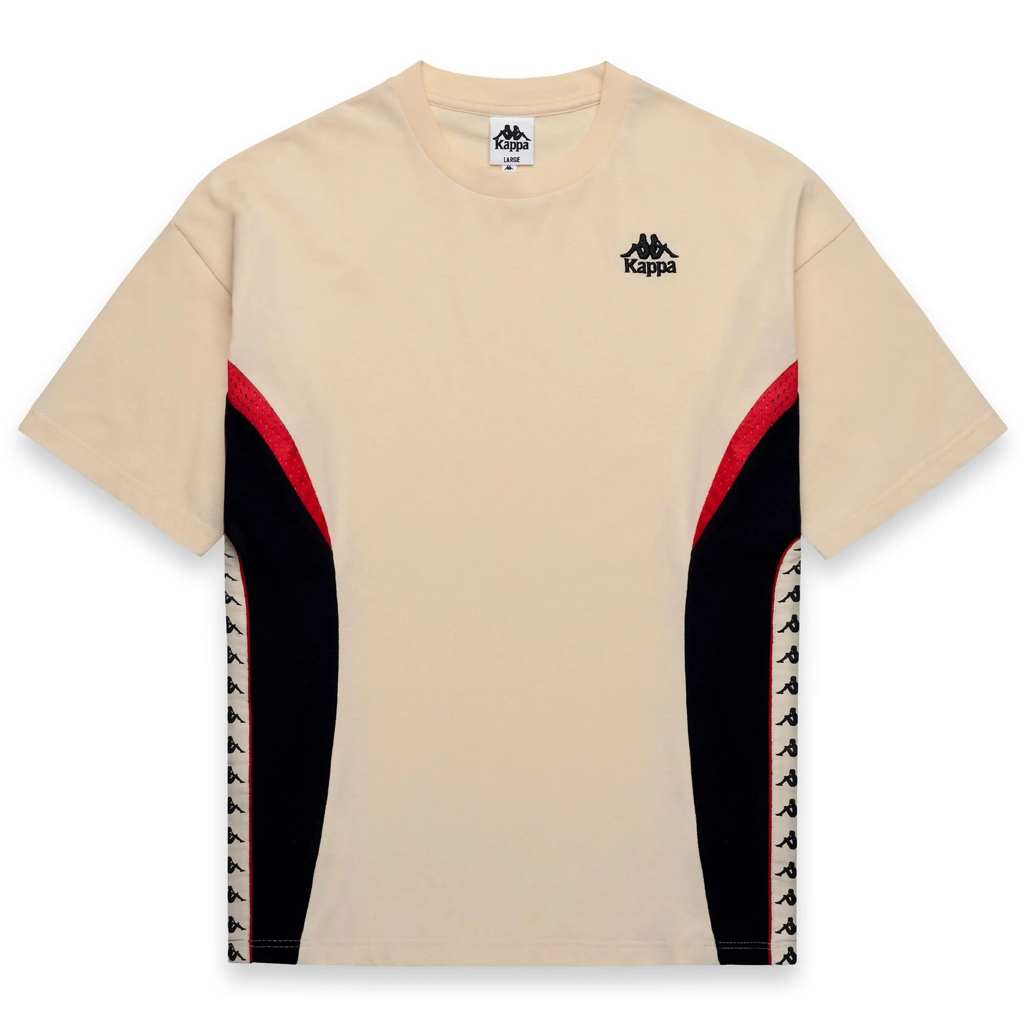 222 BANDA  SKYLER - T-Shirts & Top - T-Shirt - Man - Beige Butter-Red Md Coral-Black - Image 2